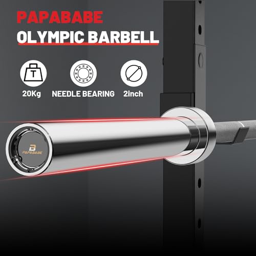 7ft Barbell with Weight Set 2" High Bounce Plates, 1000LB Capacity Home Gym