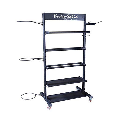 Compact Vertical Gym Equipment Storage Rack