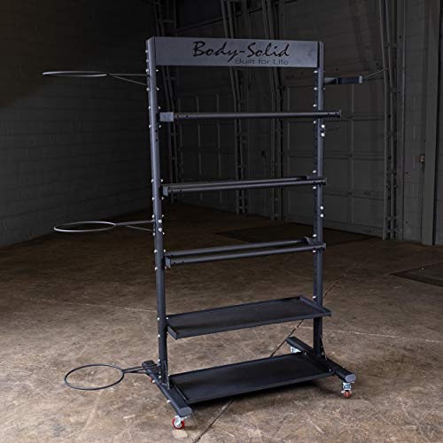 Compact Vertical Gym Equipment Storage Rack