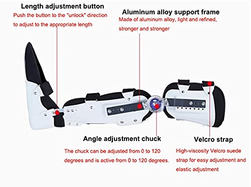 Adjustable Hinged Knee & Ankle Support Brace