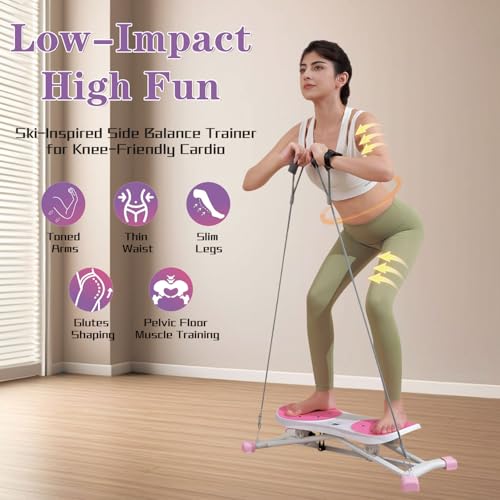 Balance Board with Resistance Bands & LCD Monitor