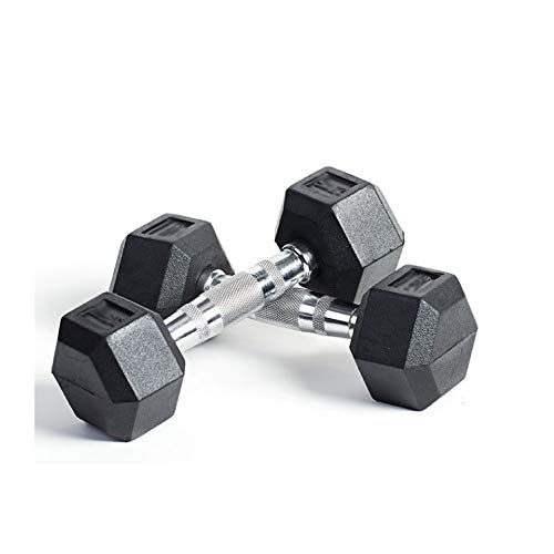 5 KG Hex Rubber Dumbbell for Strength Training