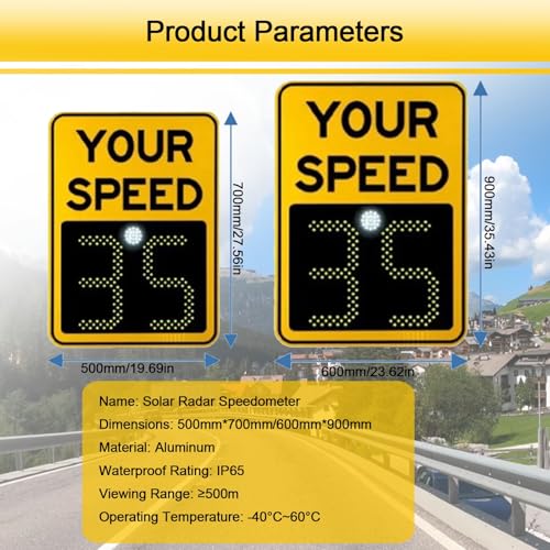 Solar Powered Radar Speed Display Sign