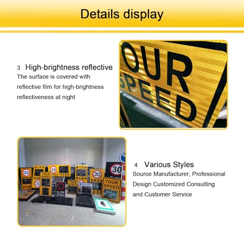 Solar Powered Radar Speed Display Sign