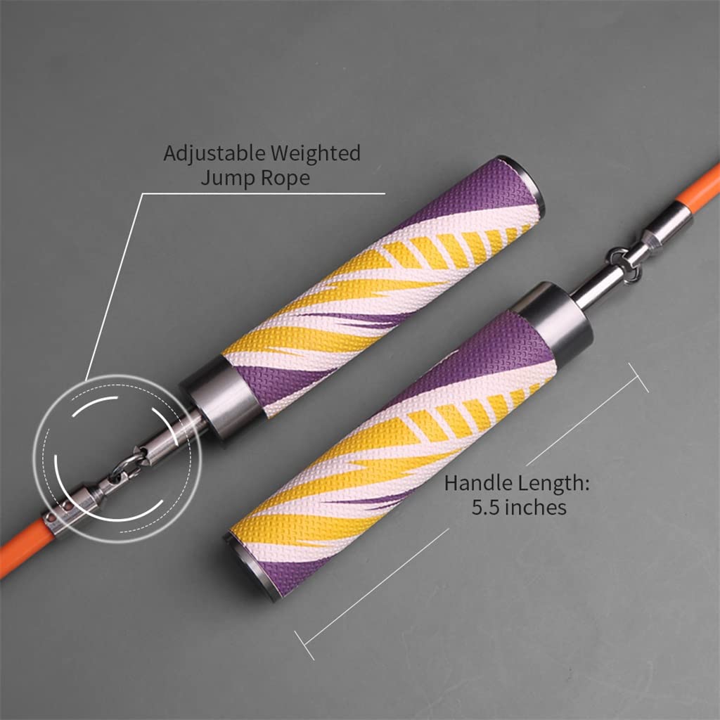 Adjustable Weighted Jump Rope with Ball Bearings