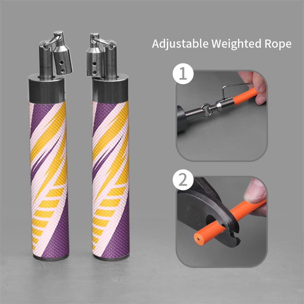Adjustable Weighted Jump Rope with Ball Bearings