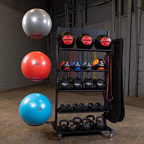 Compact Vertical Gym Equipment Storage Rack
