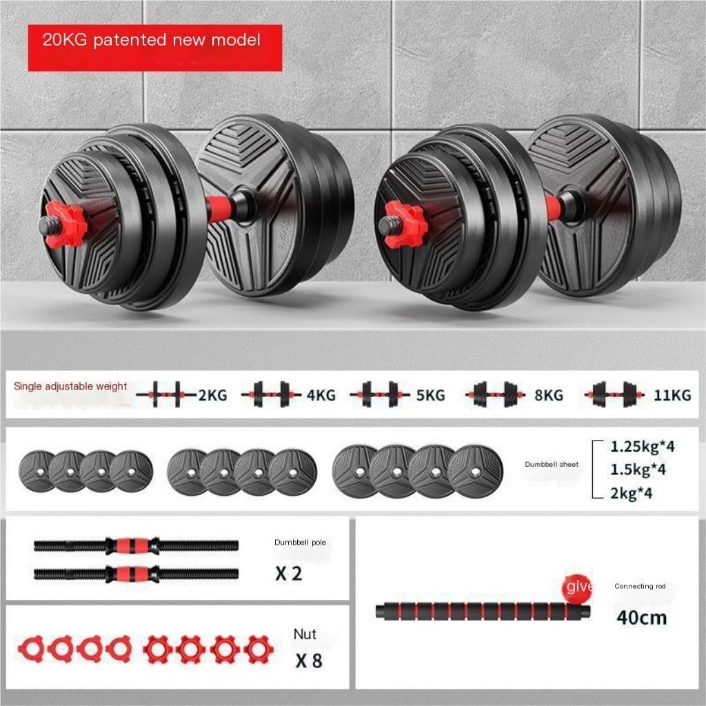 Adjustable Dumbbell & Barbell Set for Home Fitness