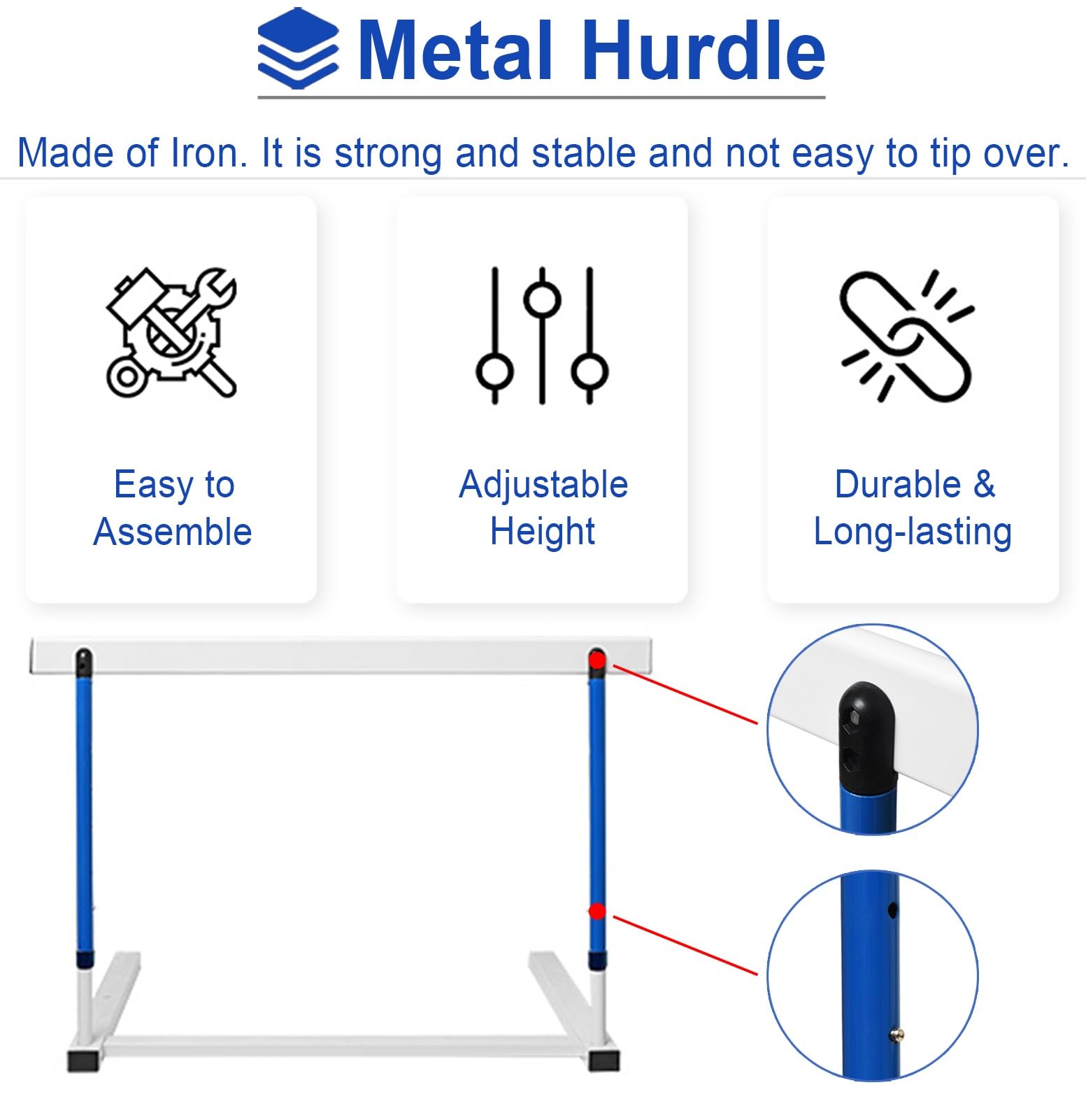 Adjustable Metal Hurdles for Speed & Agility Training