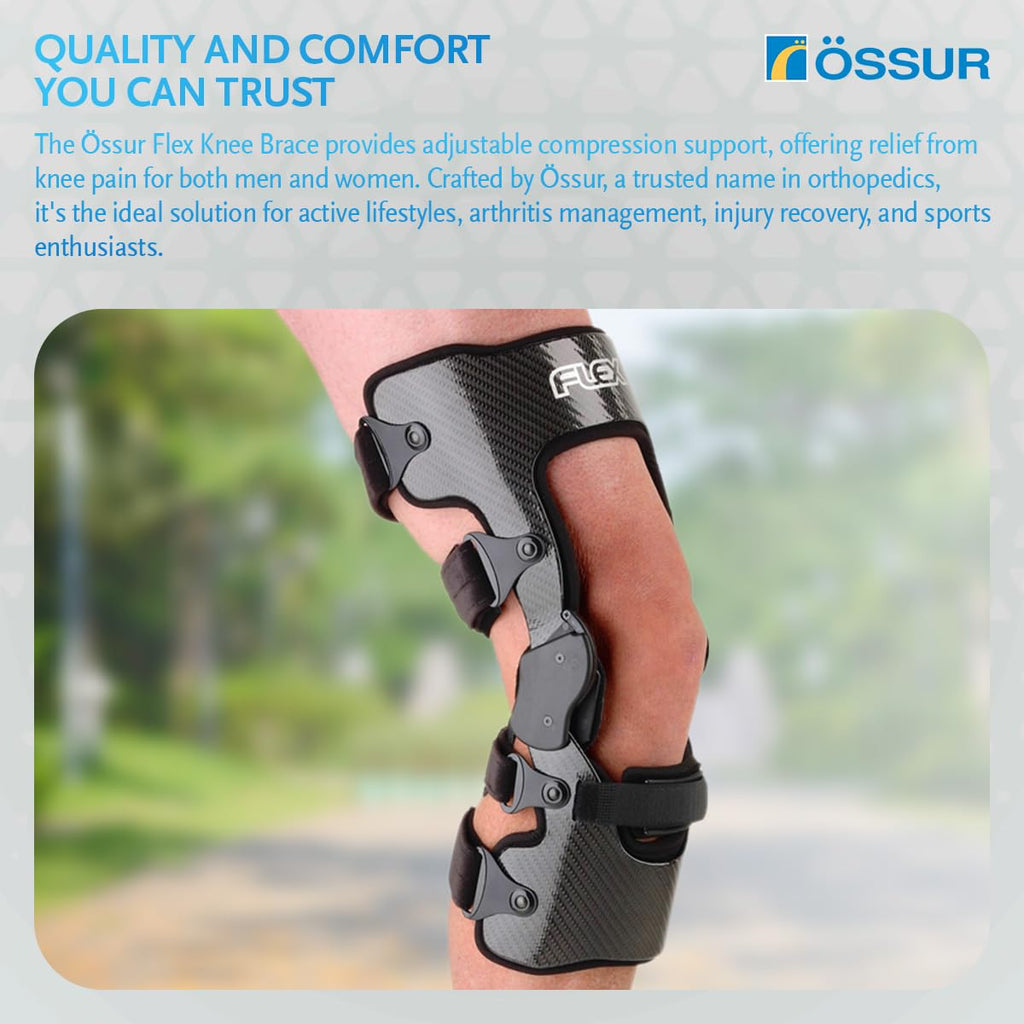 Carbon Fiber Knee Brace with Adjustable Hinges