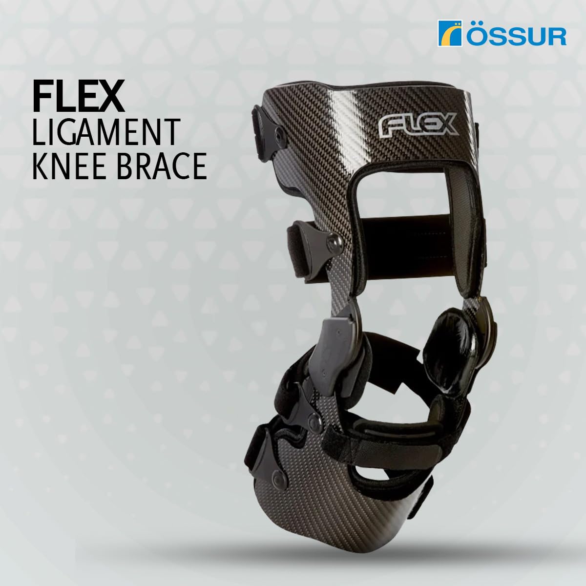 Carbon Fiber Knee Brace with Adjustable Hinges