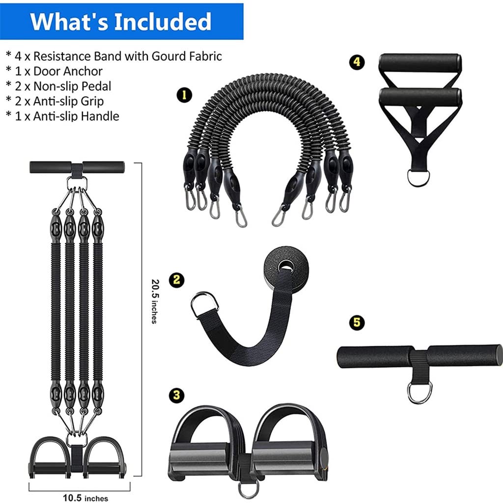 4-Tube Resistance Band Pedal Exerciser