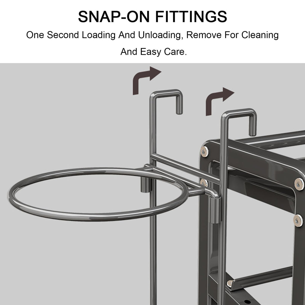 Yoga Mat Storage Rack & Rolling Cart