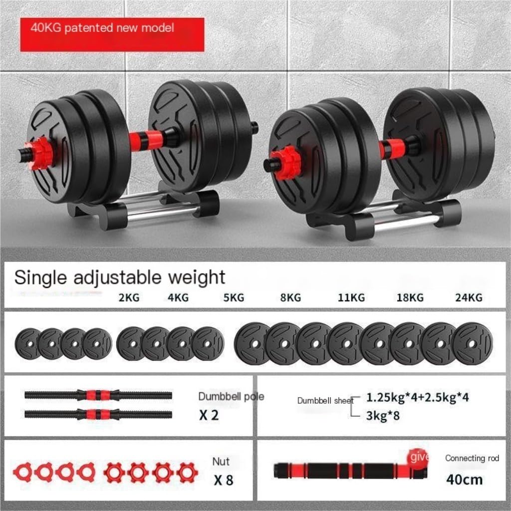 Adjustable Dumbbell & Barbell Set for Home Fitness