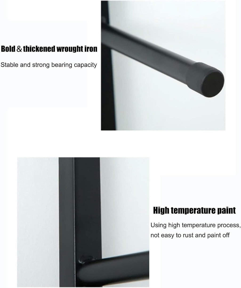 9-Tier Wall-Mounted Yoga Mat Storage Rack