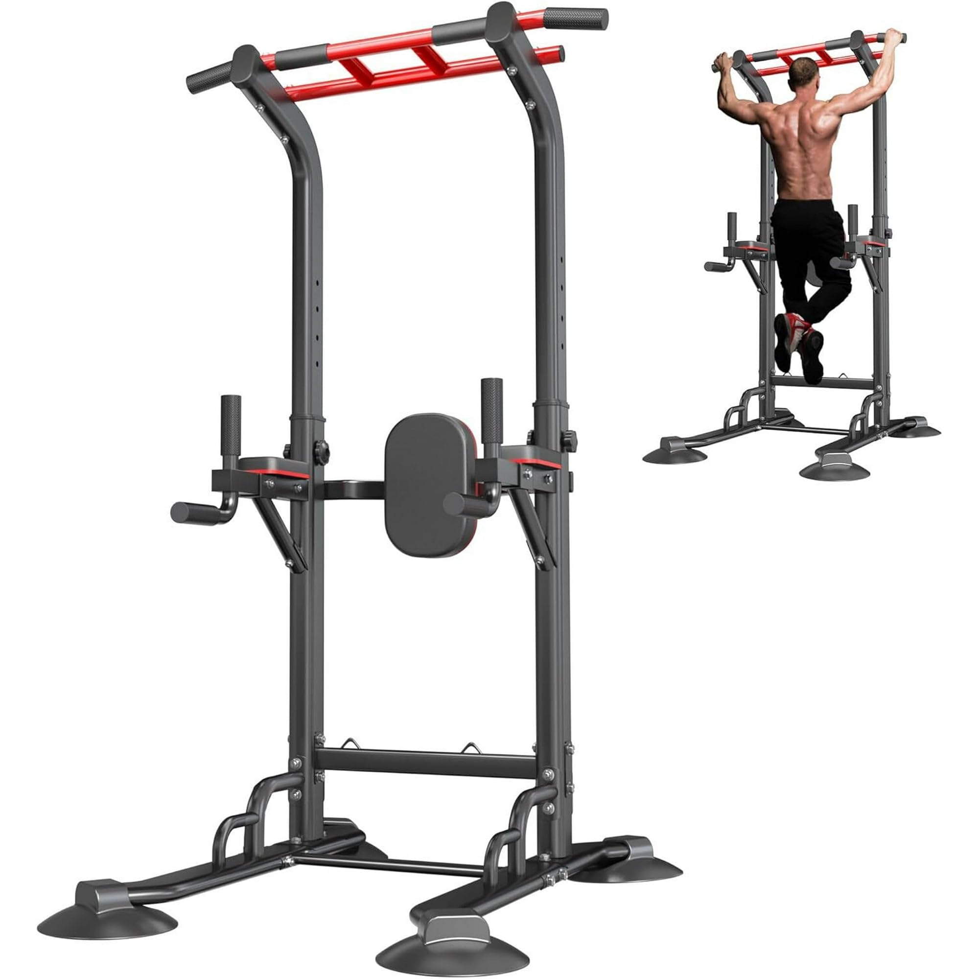 Adjustable Power Tower Pull-Up & Dip Station