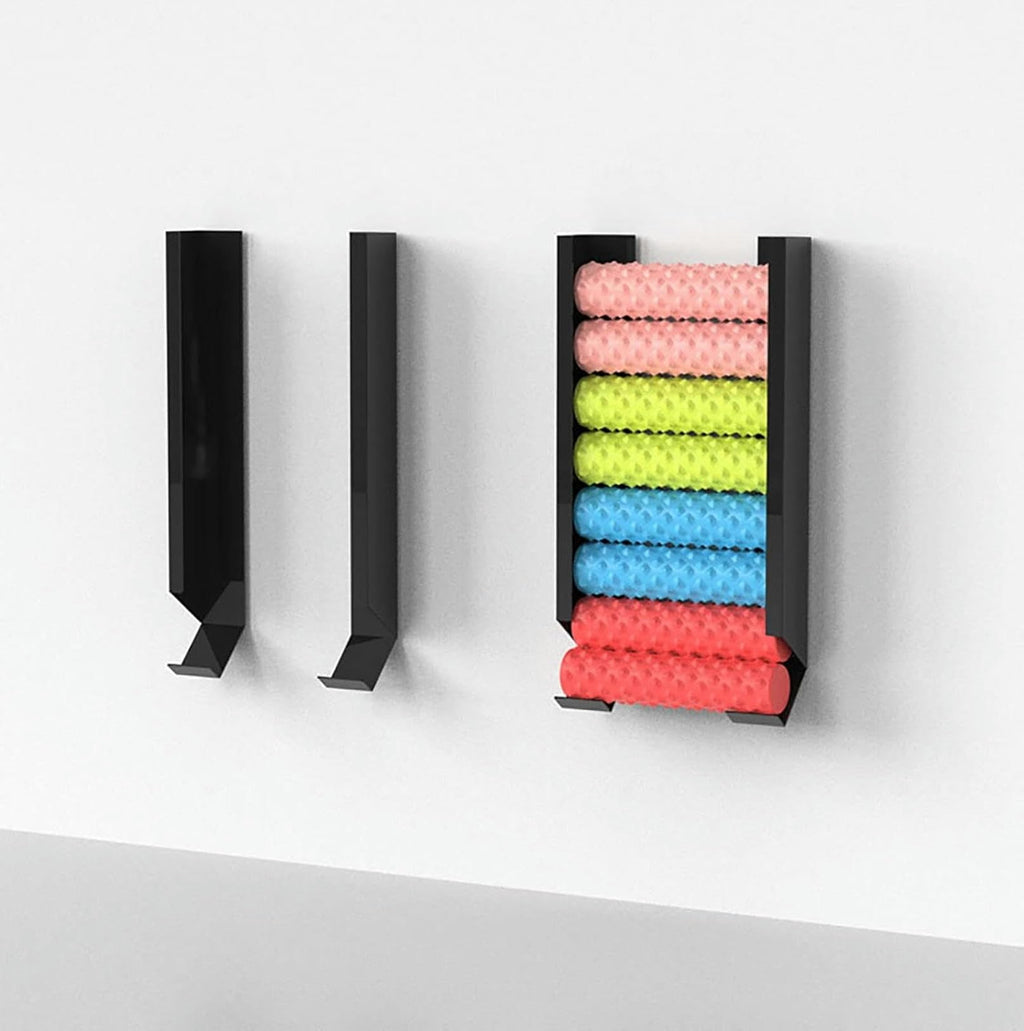 125 CM Wall-Mounted Metal Yoga Mat Rack
