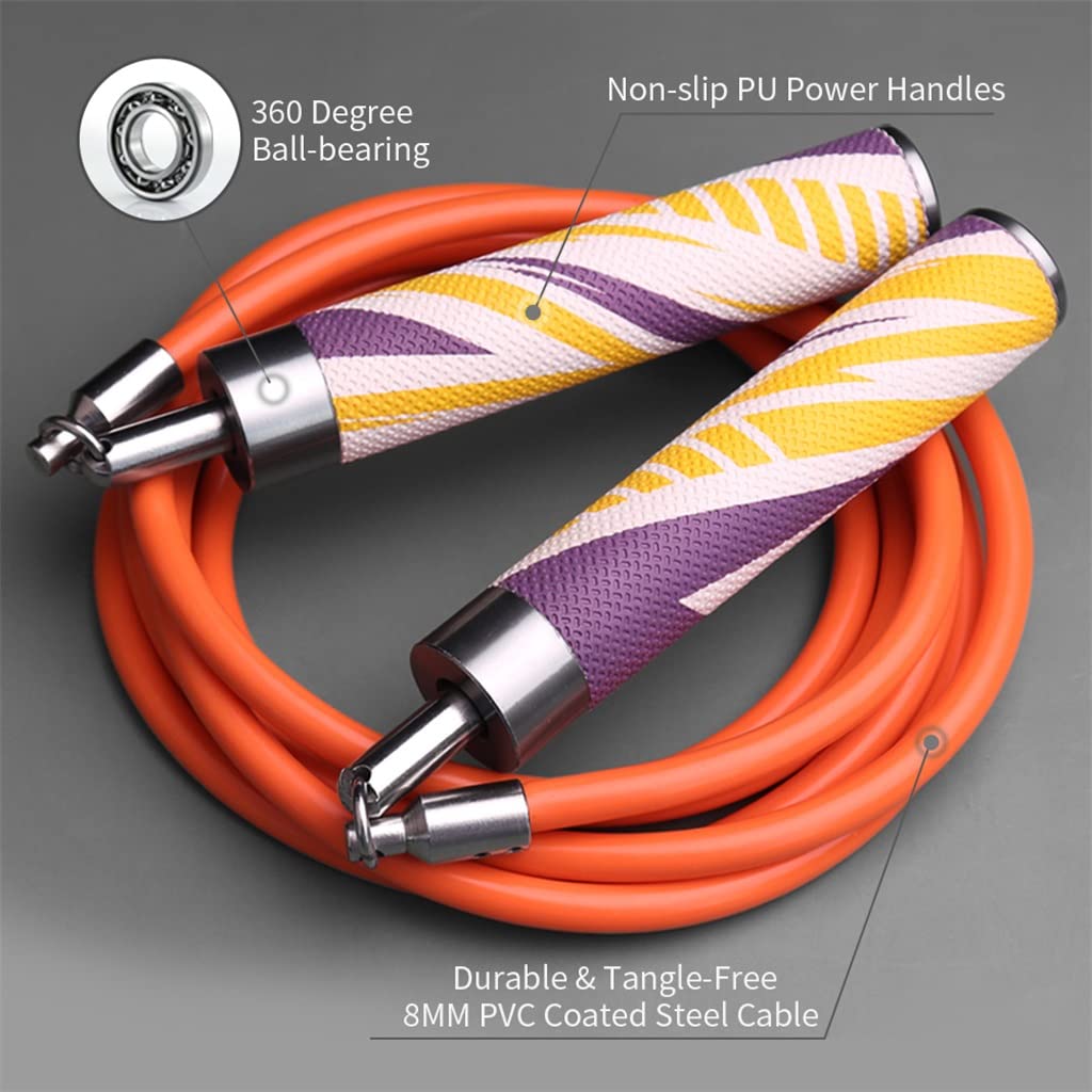 Adjustable Weighted Jump Rope with Ball Bearings
