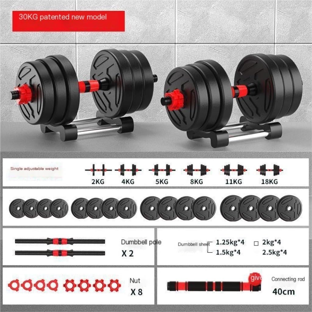 Adjustable Dumbbell & Barbell Set for Home Fitness
