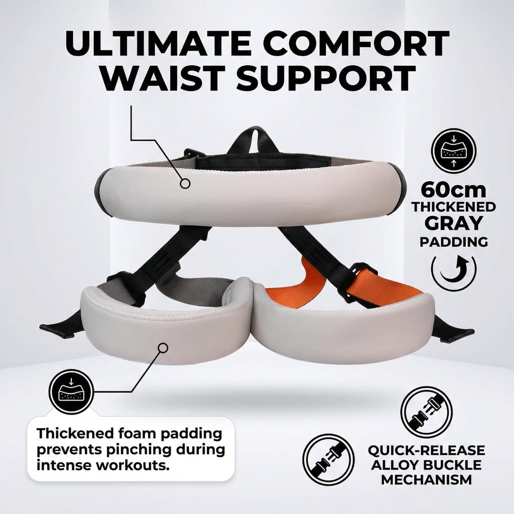 Bungee Fitness Trainer with Adjustable Harness