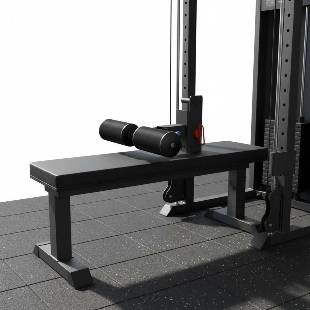 Padded Leg Support Attachment for Home Gym