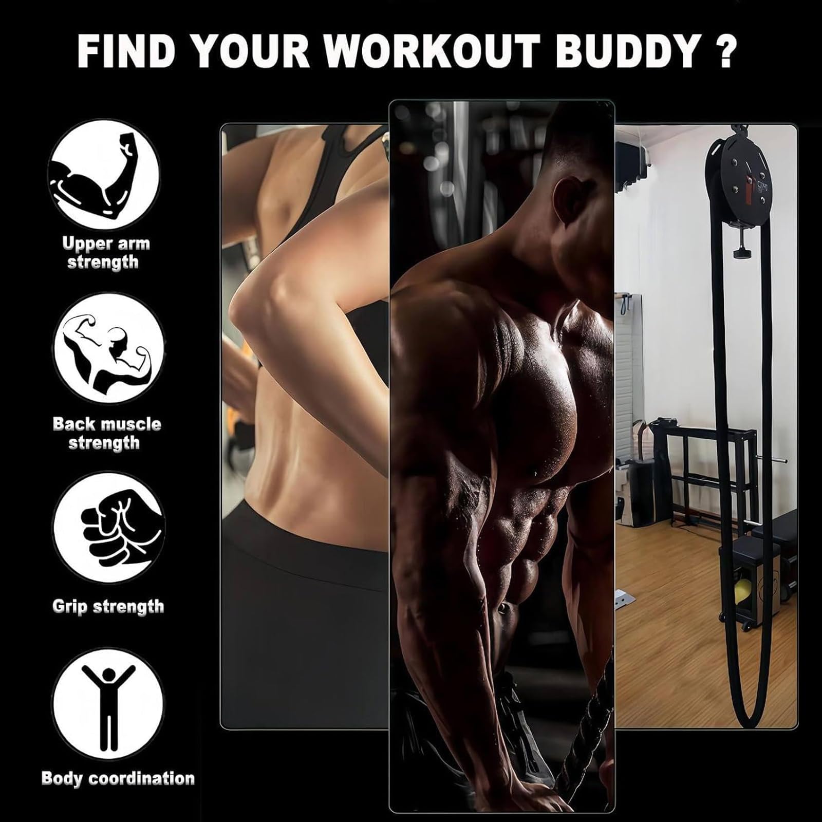 Adjustable Endless Rope Trainer for Home Gym