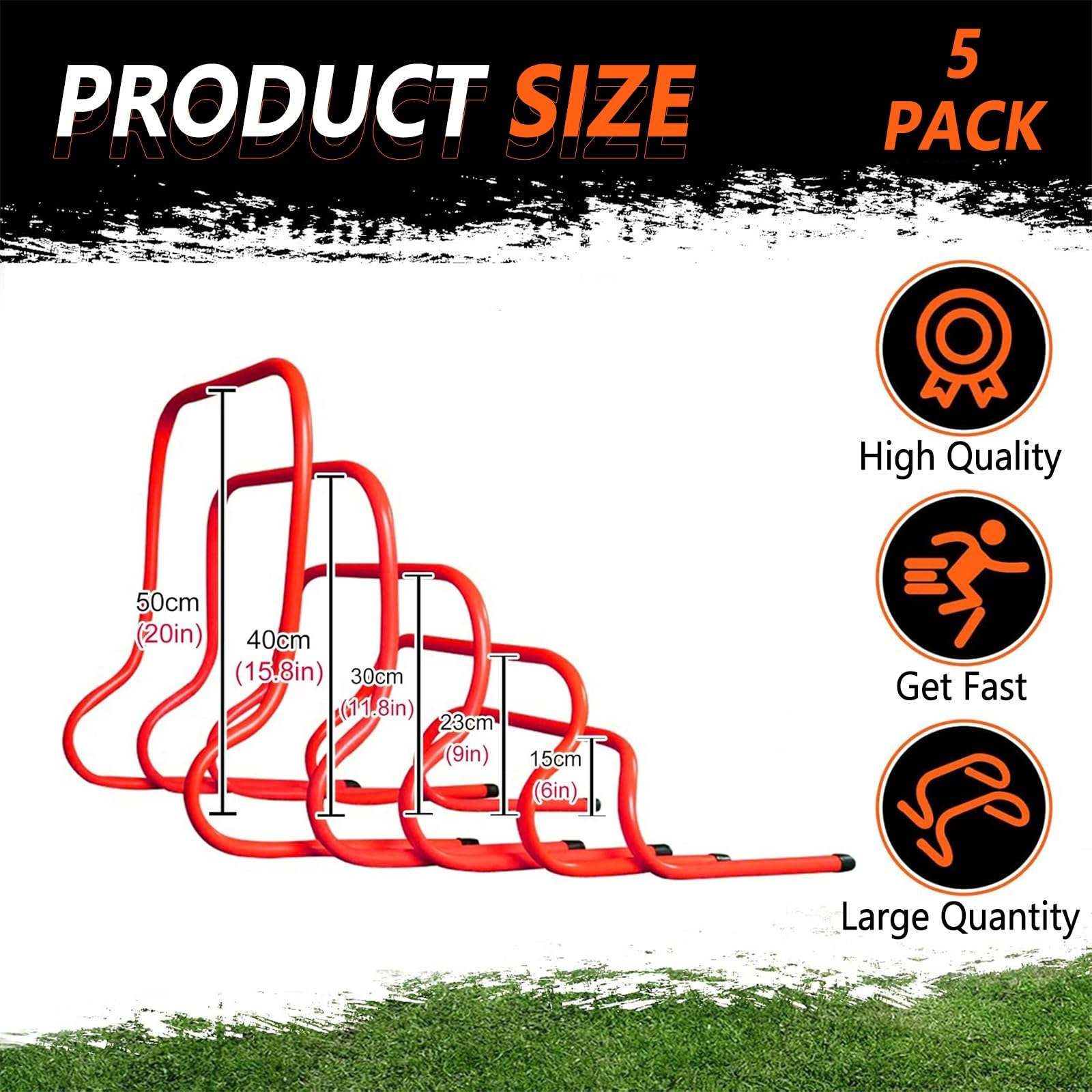 Agility Training Hurdles for Indoor & Outdoor Use