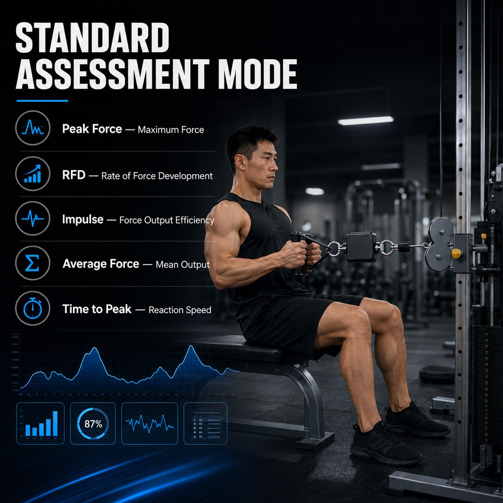 500 KG Portable Isometric Strength Tester
