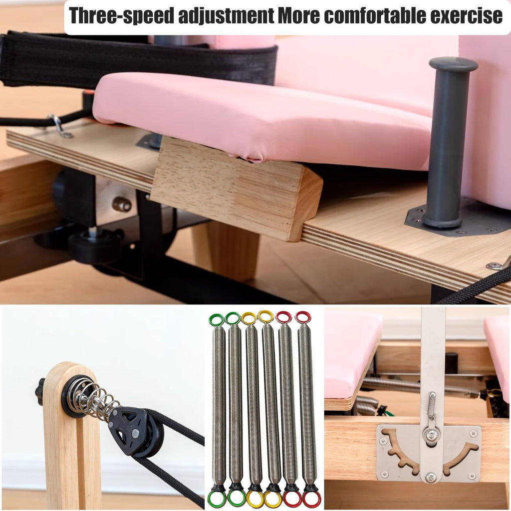 Foldable Oak Wood Pilates Reformer