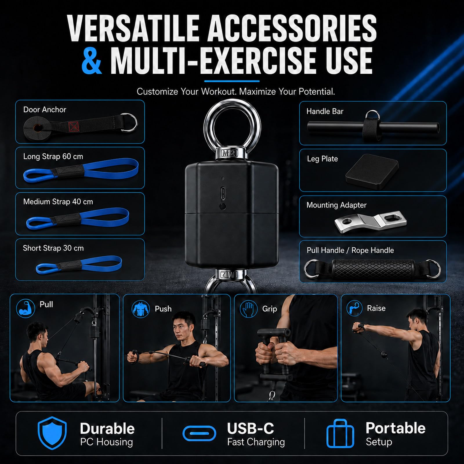500 KG Portable Isometric Strength Tester