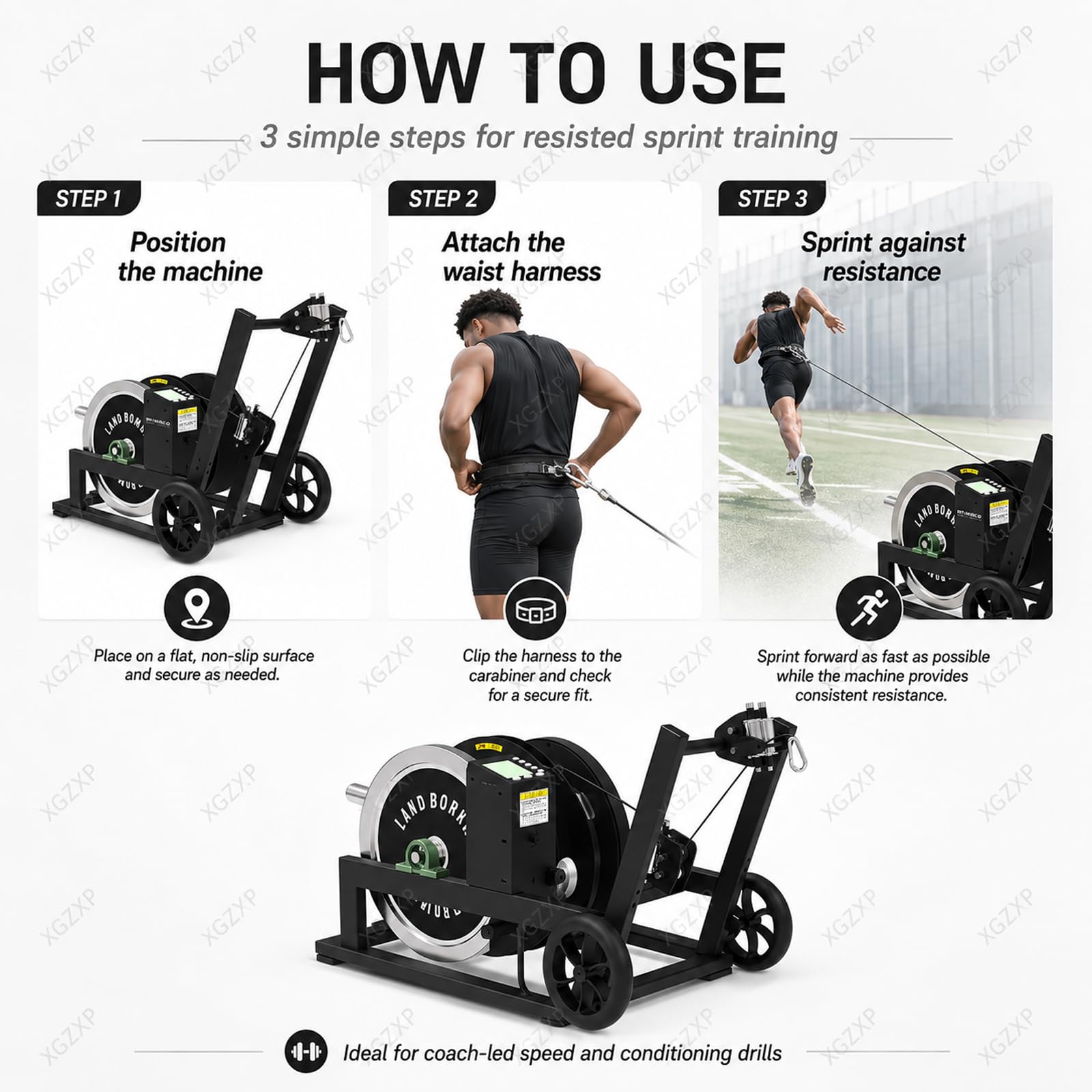 50M Resistance Trainer for Speed & Endurance