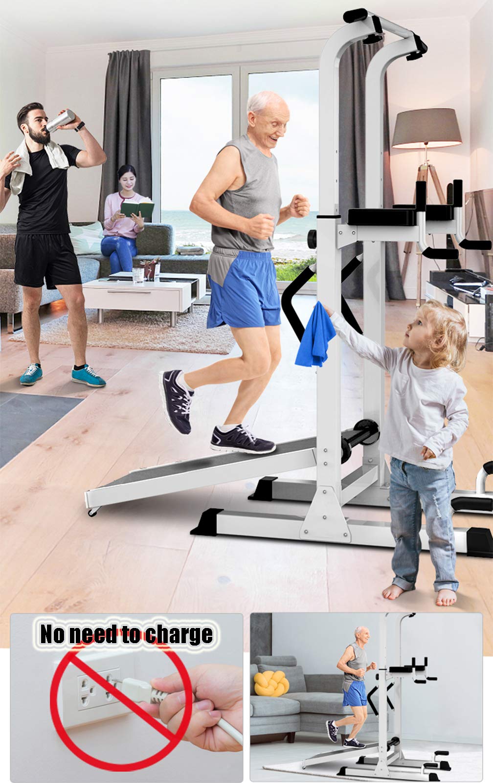 300 KG Adjustable Pull-Up & Dip Station