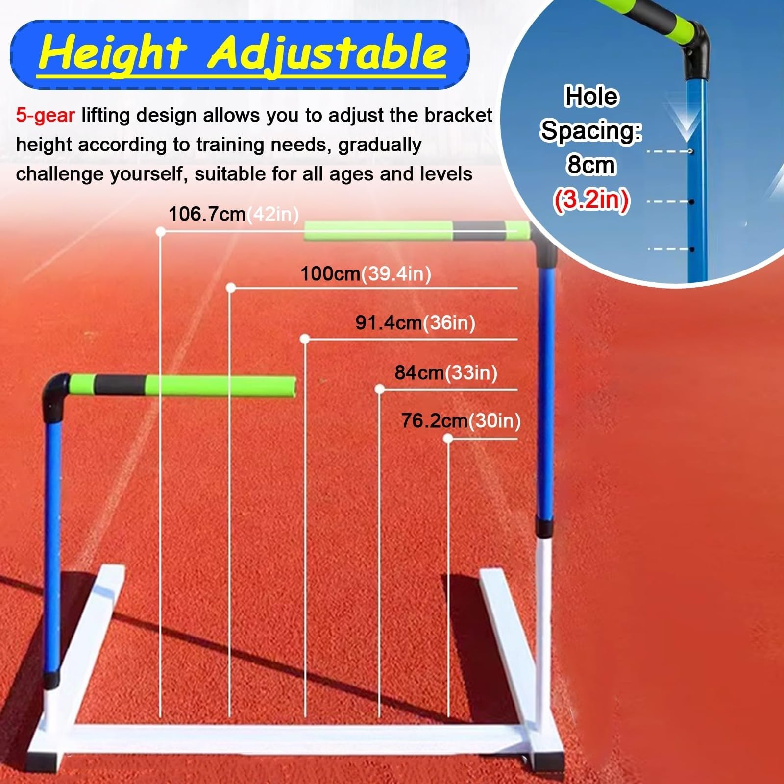 Adjustable Agility Training Hurdle