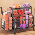 Yoga Mat Storage Rack & Rolling Cart