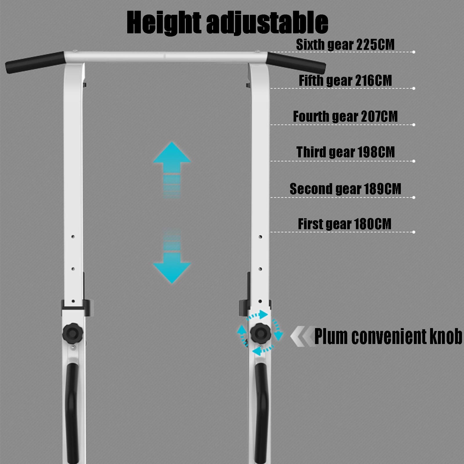 300 KG Adjustable Pull-Up & Dip Station