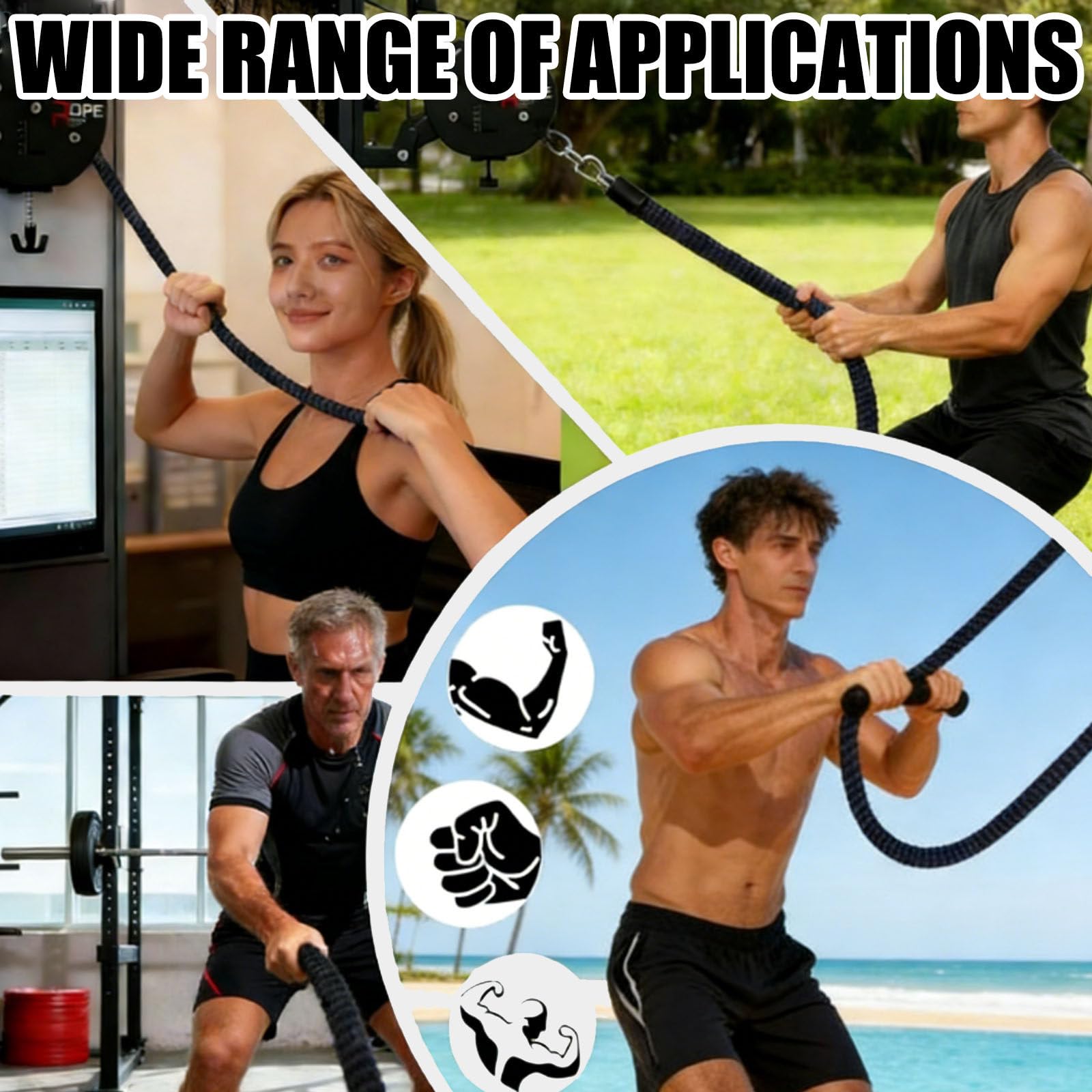 30 KG Adjustable Endless Rope Trainer