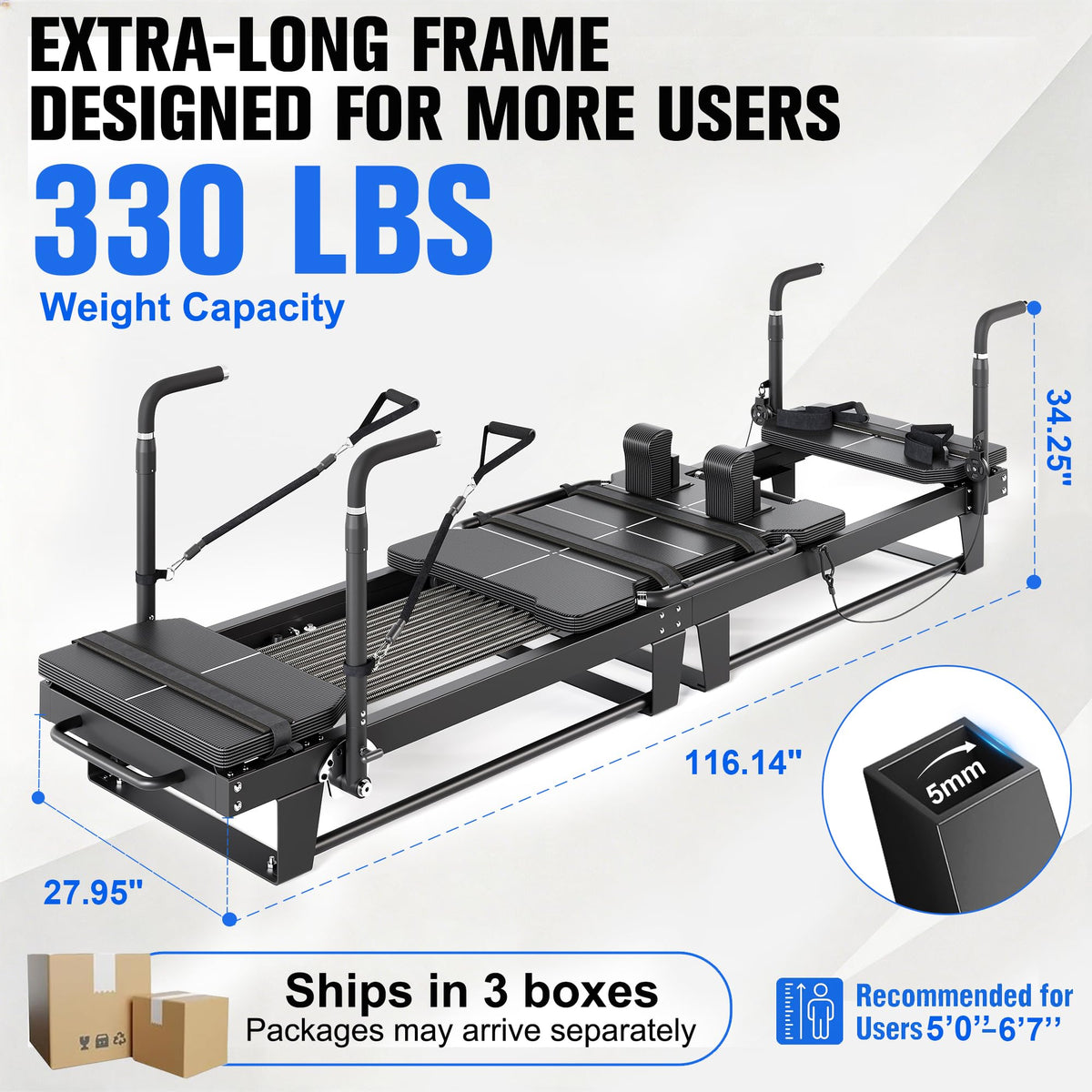 Pilates Reformer with Spring Resistance
