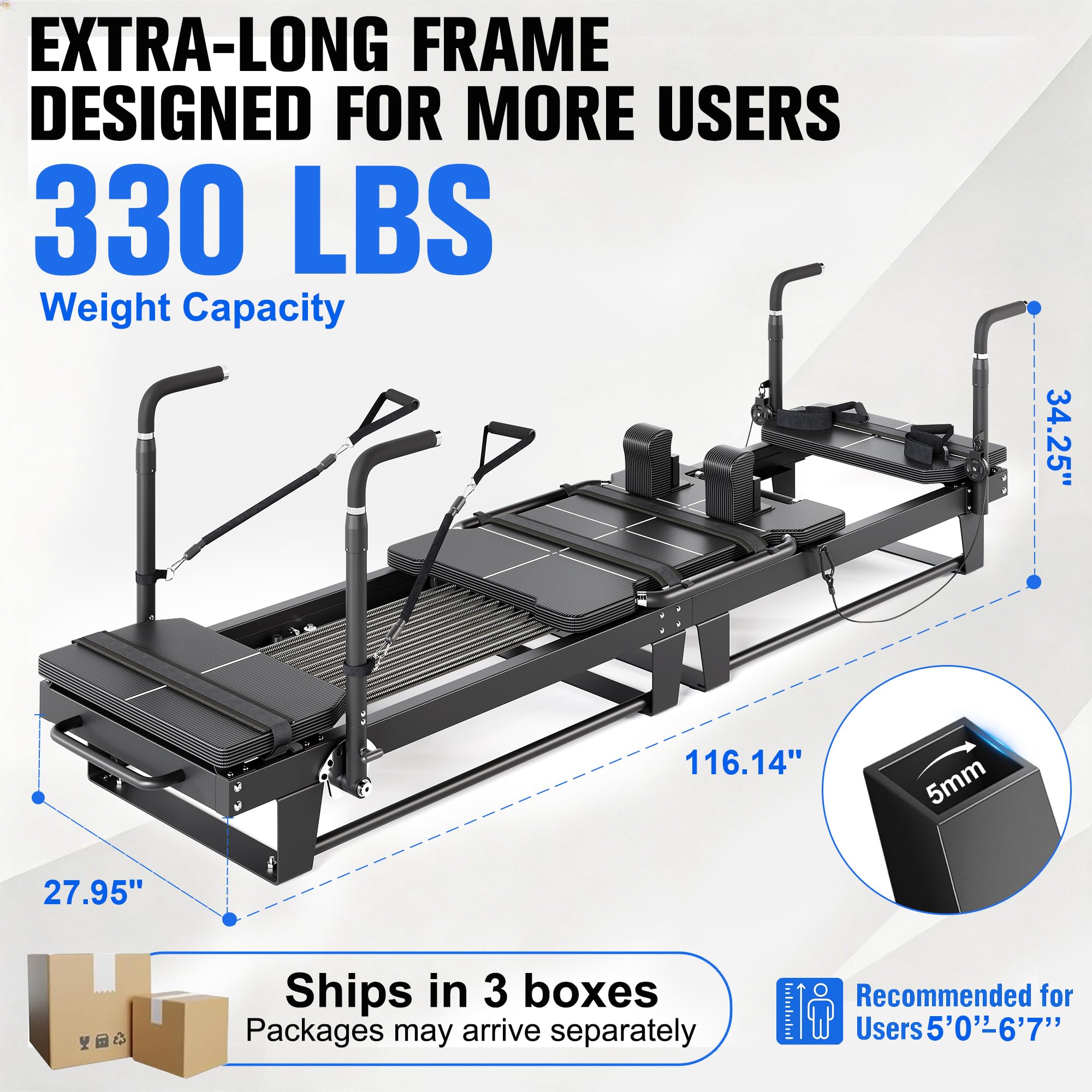 Pilates Reformer with Spring Resistance