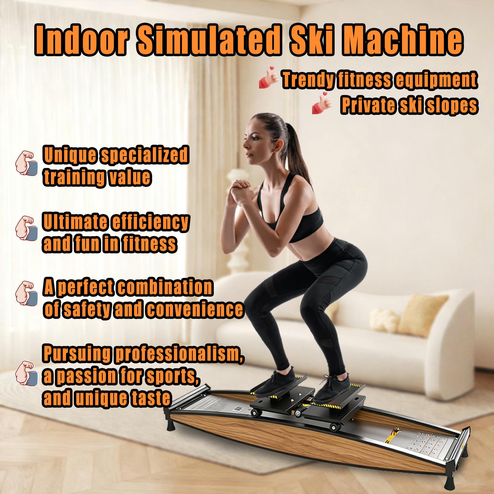 Adjustable Ski Simulator Balance Board