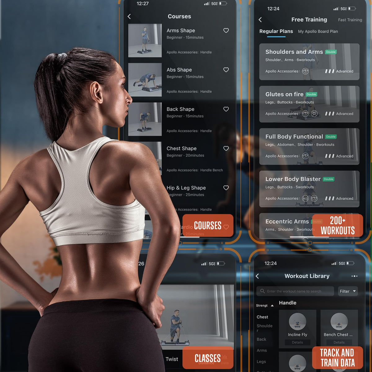 SQUATZ Apollo Board Mini: 150lb Resistance Smart Cable Machine