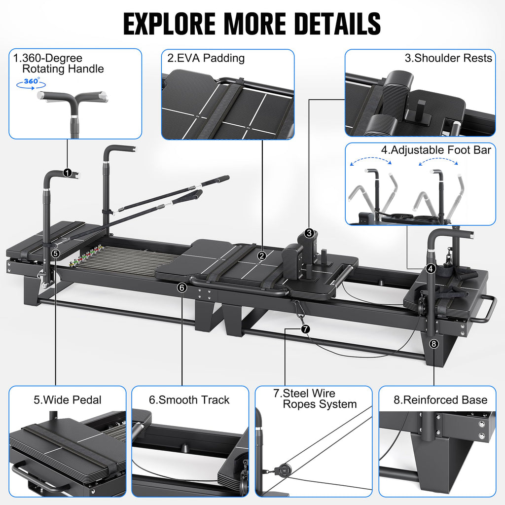 Pilates Reformer with Spring Resistance