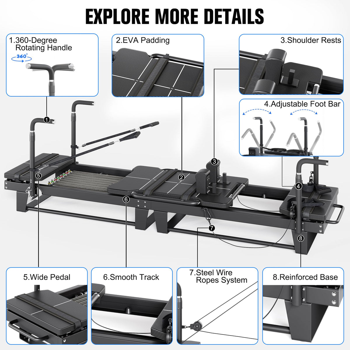 Pilates Reformer with Spring Resistance