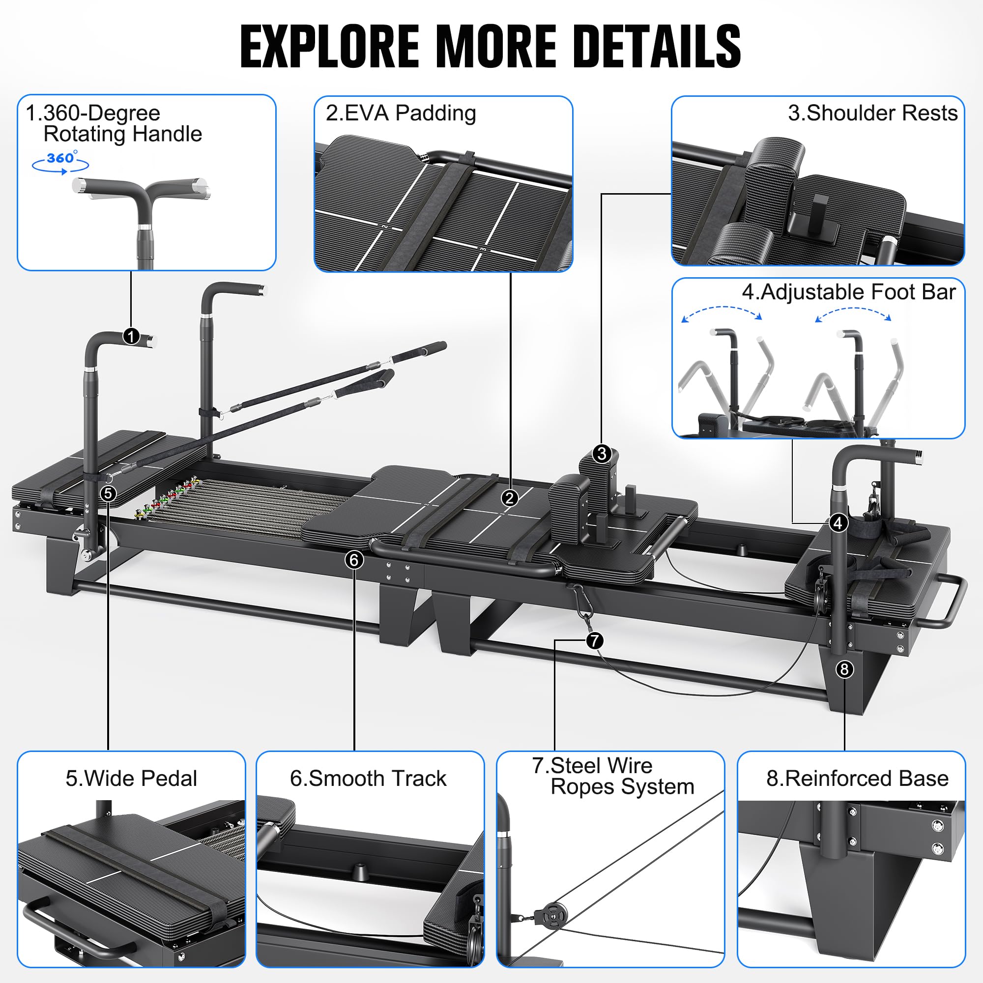 Pilates Reformer with Spring Resistance