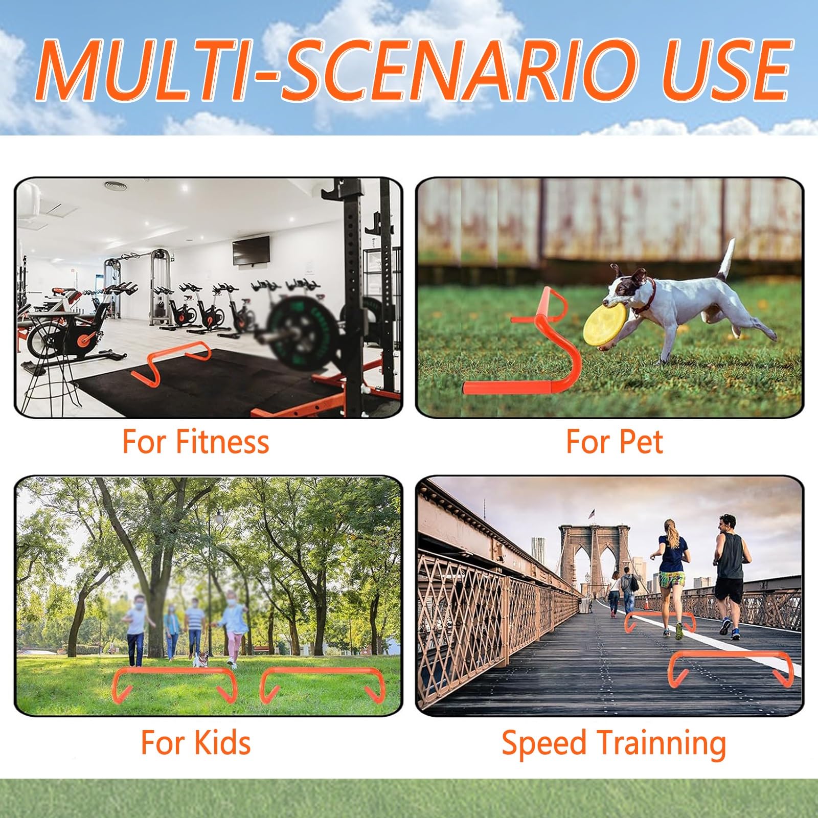 Agility Training Hurdles for Indoor & Outdoor Use